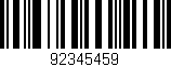 Código de barras (EAN, GTIN, SKU, ISBN): '92345459'