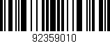 Código de barras (EAN, GTIN, SKU, ISBN): '92359010'