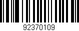 Código de barras (EAN, GTIN, SKU, ISBN): '92370109'