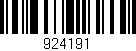 Código de barras (EAN, GTIN, SKU, ISBN): '924191'