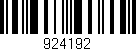 Código de barras (EAN, GTIN, SKU, ISBN): '924192'