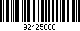 Código de barras (EAN, GTIN, SKU, ISBN): '92425000'