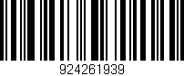 Código de barras (EAN, GTIN, SKU, ISBN): '924261939'