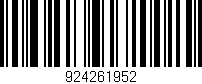 Código de barras (EAN, GTIN, SKU, ISBN): '924261952'