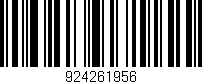 Código de barras (EAN, GTIN, SKU, ISBN): '924261956'
