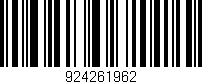 Código de barras (EAN, GTIN, SKU, ISBN): '924261962'