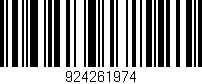 Código de barras (EAN, GTIN, SKU, ISBN): '924261974'