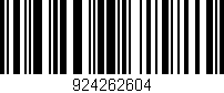 Código de barras (EAN, GTIN, SKU, ISBN): '924262604'