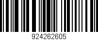 Código de barras (EAN, GTIN, SKU, ISBN): '924262605'