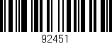 Código de barras (EAN, GTIN, SKU, ISBN): '92451'