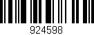 Código de barras (EAN, GTIN, SKU, ISBN): '924598'