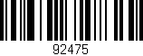 Código de barras (EAN, GTIN, SKU, ISBN): '92475'