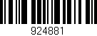Código de barras (EAN, GTIN, SKU, ISBN): '924881'