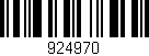 Código de barras (EAN, GTIN, SKU, ISBN): '924970'
