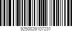 Código de barras (EAN, GTIN, SKU, ISBN): '9250028107231'