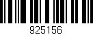 Código de barras (EAN, GTIN, SKU, ISBN): '925156'