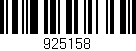 Código de barras (EAN, GTIN, SKU, ISBN): '925158'