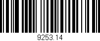 Código de barras (EAN, GTIN, SKU, ISBN): '9253.14'