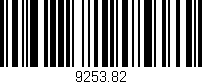 Código de barras (EAN, GTIN, SKU, ISBN): '9253.82'