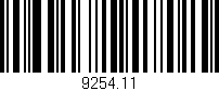 Código de barras (EAN, GTIN, SKU, ISBN): '9254.11'