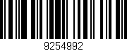Código de barras (EAN, GTIN, SKU, ISBN): '9254992'
