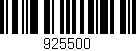 Código de barras (EAN, GTIN, SKU, ISBN): '925500'