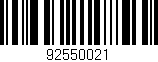 Código de barras (EAN, GTIN, SKU, ISBN): '92550021'
