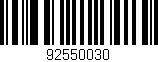 Código de barras (EAN, GTIN, SKU, ISBN): '92550030'