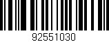 Código de barras (EAN, GTIN, SKU, ISBN): '92551030'