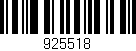 Código de barras (EAN, GTIN, SKU, ISBN): '925518'