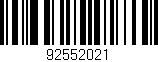 Código de barras (EAN, GTIN, SKU, ISBN): '92552021'