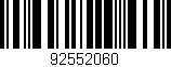 Código de barras (EAN, GTIN, SKU, ISBN): '92552060'