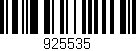 Código de barras (EAN, GTIN, SKU, ISBN): '925535'