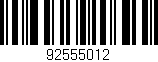 Código de barras (EAN, GTIN, SKU, ISBN): '92555012'