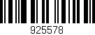 Código de barras (EAN, GTIN, SKU, ISBN): '925578'