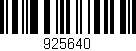 Código de barras (EAN, GTIN, SKU, ISBN): '925640'