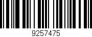 Código de barras (EAN, GTIN, SKU, ISBN): '9257475'