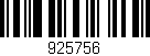 Código de barras (EAN, GTIN, SKU, ISBN): '925756'