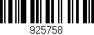 Código de barras (EAN, GTIN, SKU, ISBN): '925758'