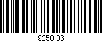 Código de barras (EAN, GTIN, SKU, ISBN): '9258.06'