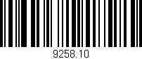 Código de barras (EAN, GTIN, SKU, ISBN): '9258.10'