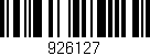 Código de barras (EAN, GTIN, SKU, ISBN): '926127'