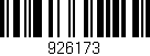 Código de barras (EAN, GTIN, SKU, ISBN): '926173'
