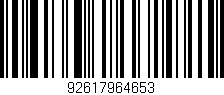 Código de barras (EAN, GTIN, SKU, ISBN): '92617964653'