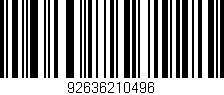 Código de barras (EAN, GTIN, SKU, ISBN): '92636210496'