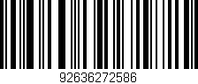 Código de barras (EAN, GTIN, SKU, ISBN): '92636272586'