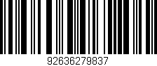 Código de barras (EAN, GTIN, SKU, ISBN): '92636279837'