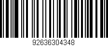 Código de barras (EAN, GTIN, SKU, ISBN): '92636304348'