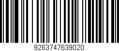 Código de barras (EAN, GTIN, SKU, ISBN): '9263747639020'