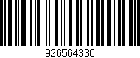 Código de barras (EAN, GTIN, SKU, ISBN): '926564330'